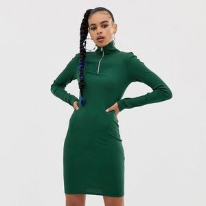 ASOS Front Zip Bodycon Dress